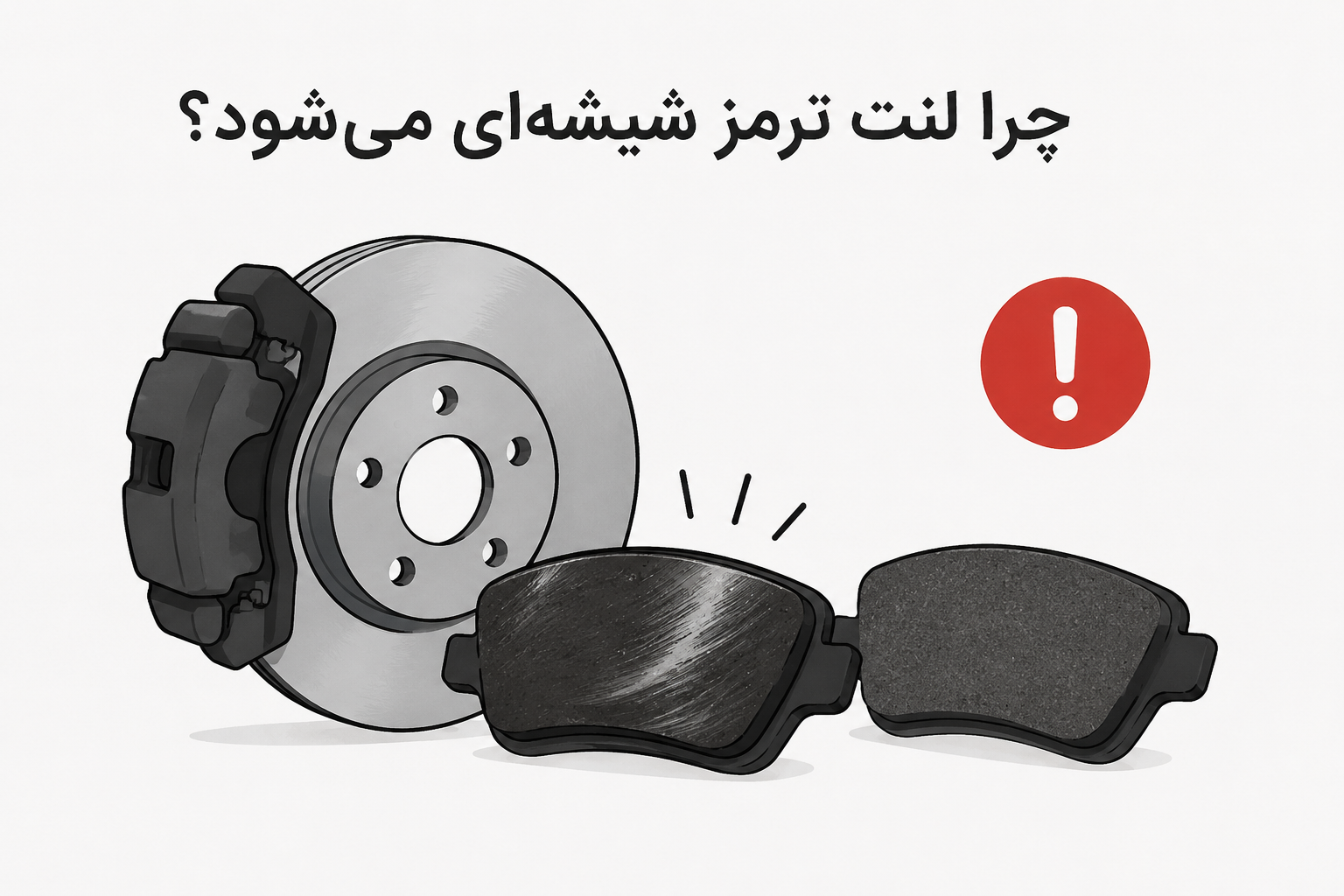 چرا لنت ترمز شیشه ای می شود؟